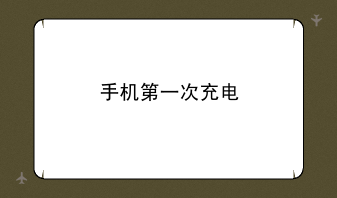 手机第一次充电