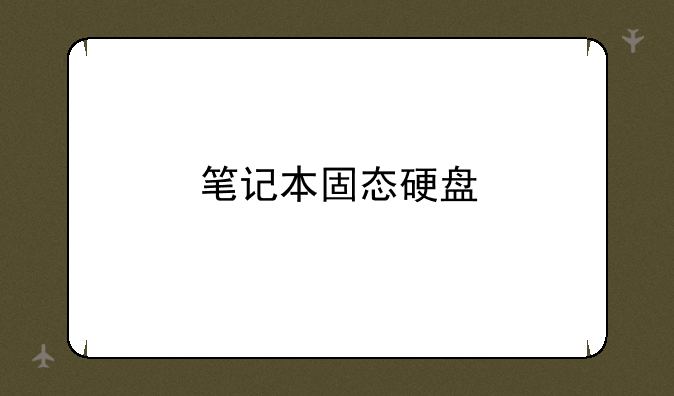笔记本固态硬盘