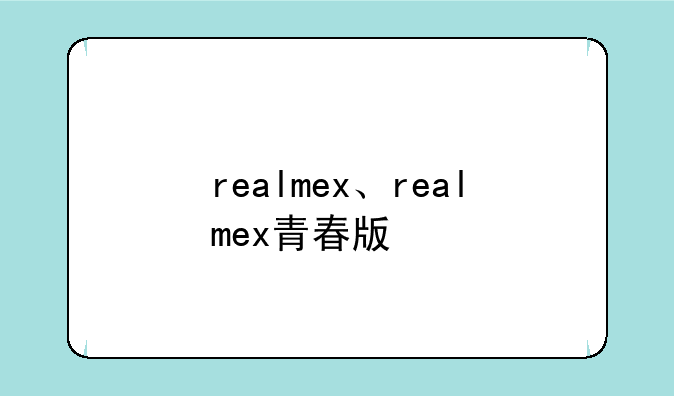 realmex、realmex青春版