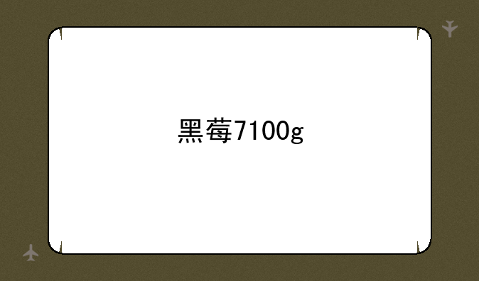 黑莓7100g