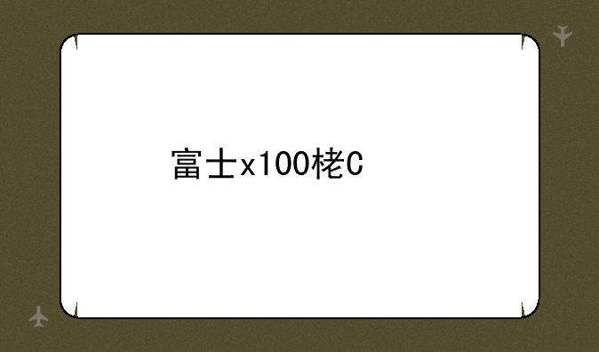 富士x100样张