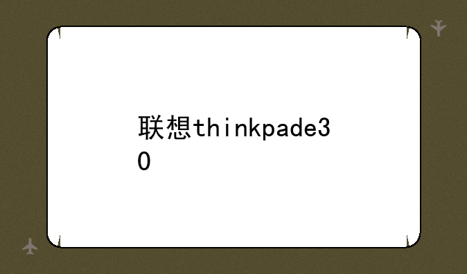 联想thinkpade30