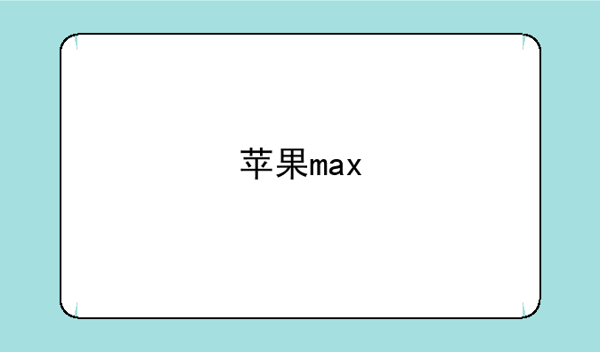 苹果max