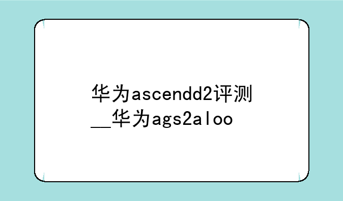 华为ascendd2评测__华为ags2aloo