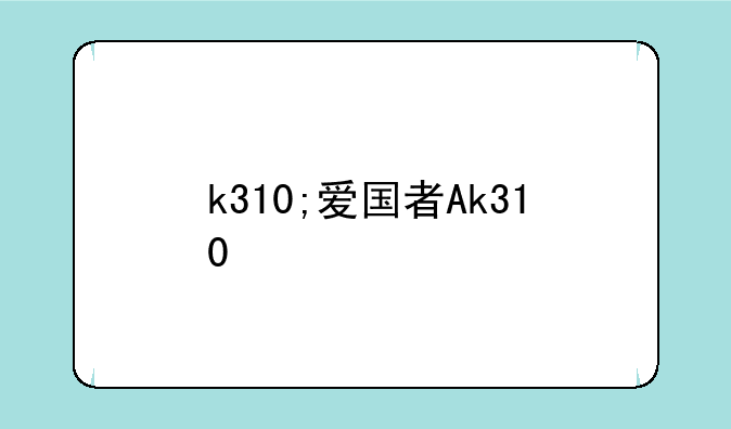 k310;爱国者Ak310